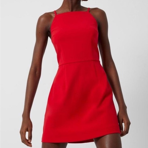 Like New French Connection Red Halter Mini Dress - Picture 1 of 5